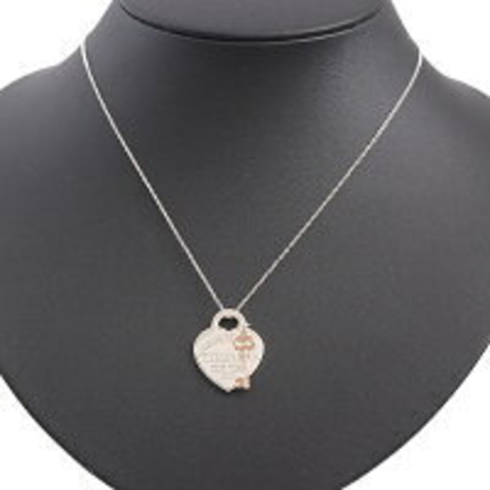 Tiffany to Heart Key Pendant Necklace Silver - Picture 7 of 8
